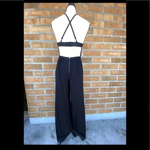 Air By Alice + Olivia Women's Cross Back jumpsuit SIZE 2 - Picture 7 of 12